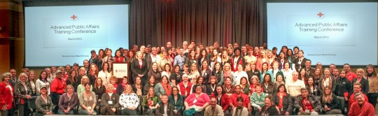 Graduation at the annual training conference of the Advanced Public Affairs Team of the American Red Cross. (Photo credit: American Red Cross/Virginia Hart)